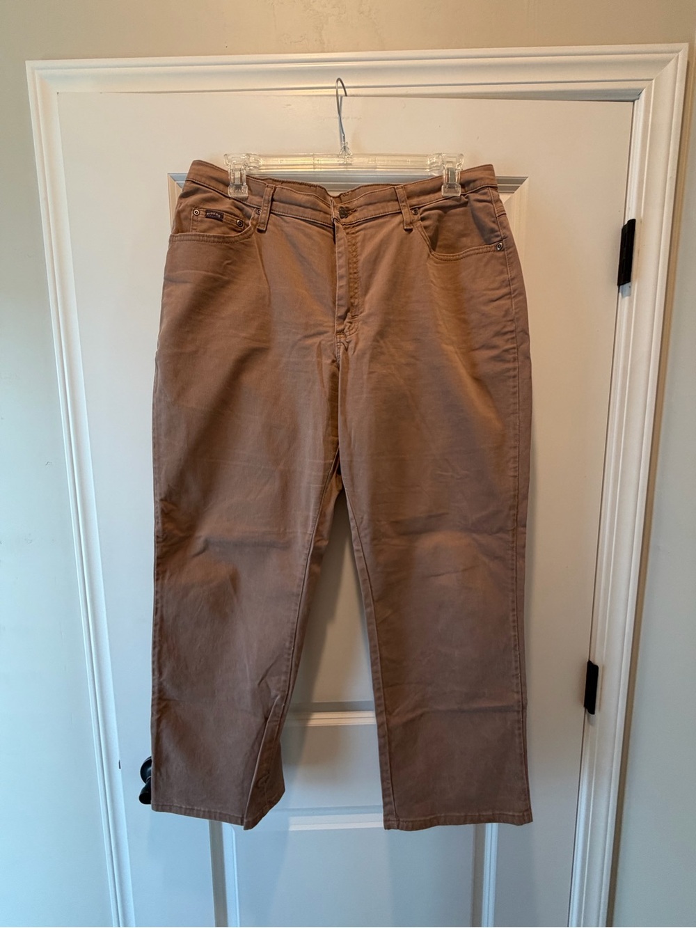 Riders by Lee Straight Leg Pants in Taupe Brown